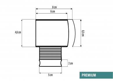 Schematische tekening pvc jaloezie