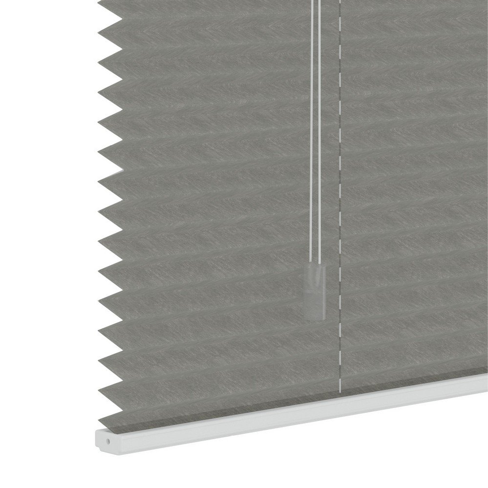 Plisségordijn grijs lichtdoorlatend - 120x180cm