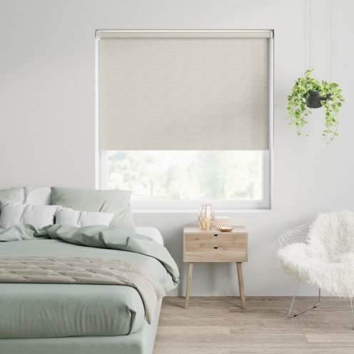 Rolgordijn ecru gemêleerd verduisterend - 60x190cm