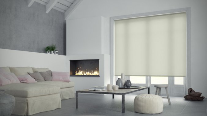 Rolgordijn vanillebeige lichtdoorlatend - 60x190cm