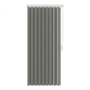 Verticale jaloezie grijs lichtdoorlatend - 200x180cm