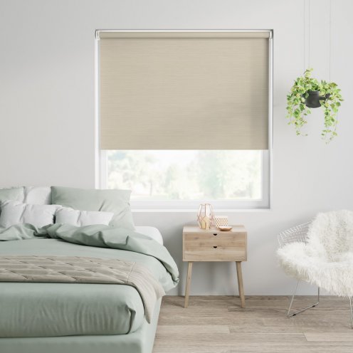 Rolgordijn beige crème verduisterend - 60x190cm