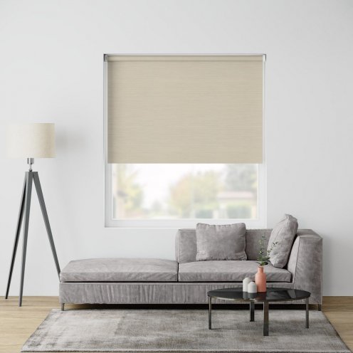 Rolgordijn beige crème verduisterend - 60x190cm