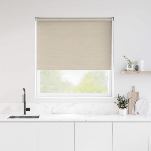 Rolgordijn beige crème verduisterend - 60x190cm