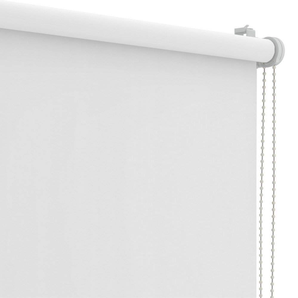 Rolgordijn voor draai-kiepraam wit verduisterend - 97x160cm
