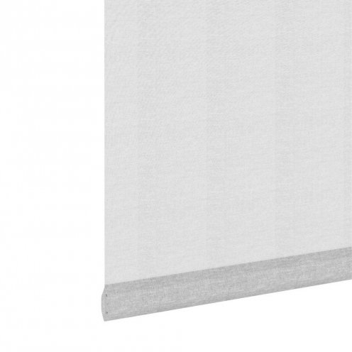 Rolgordijn voor draai-kiepraam linnen gebroken wit transparant - 42x160cm