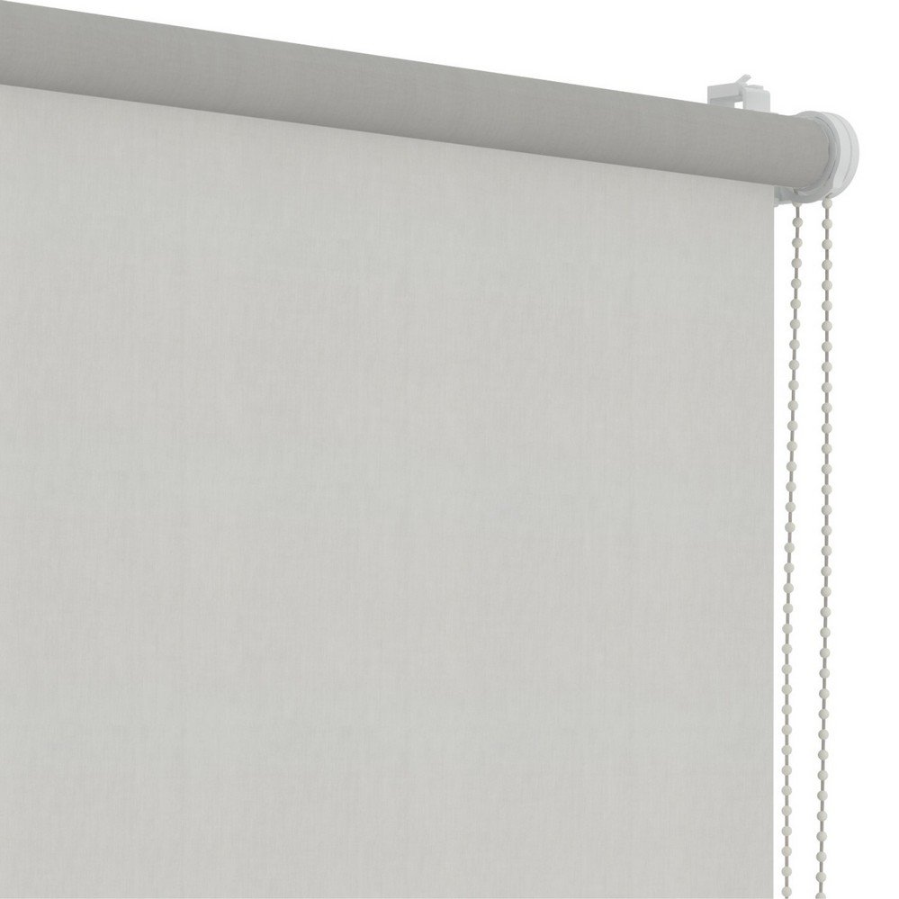 Rolgordijn voor draai-kiepraam linnen grijs transparant - 67x160cm