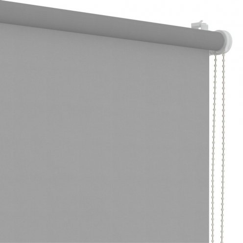 Rolgordijn voor draai-kiepraam platinagrijs lichtdoorlatend - 42x160cm