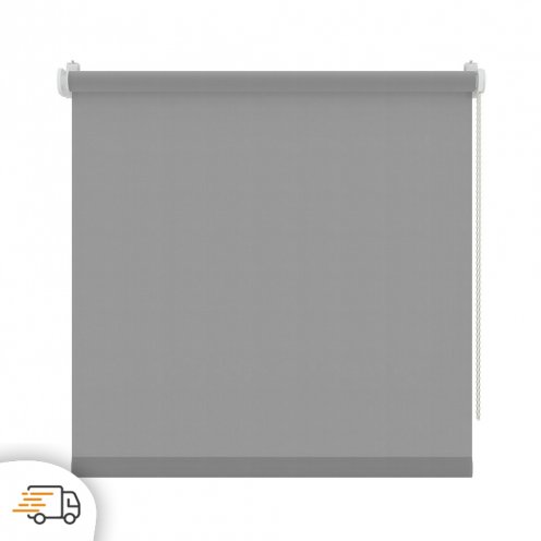 Rolgordijn voor draai-kiepraam platinagrijs lichtdoorlatend - 87x160cm