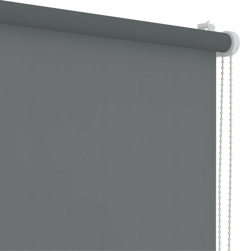 Rolgordijn voor draai-kiepraam grijsbruin lichtdoorlatend - 37x160cm