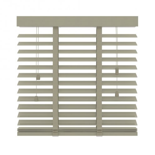 Houten jaloezie leem ladderband - 60x130cm