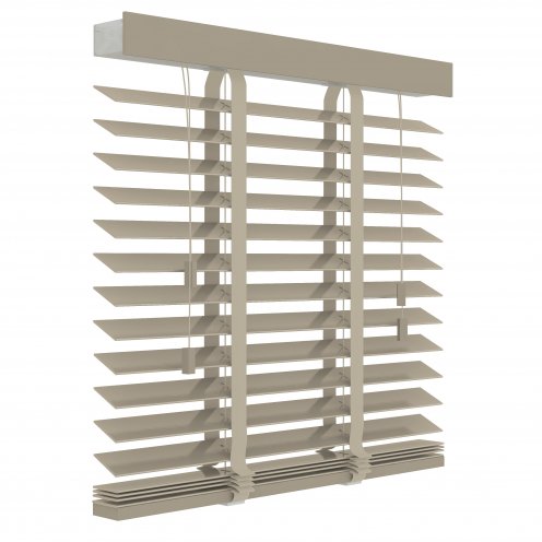 Pvc jaloezie beigegrijs ladderband