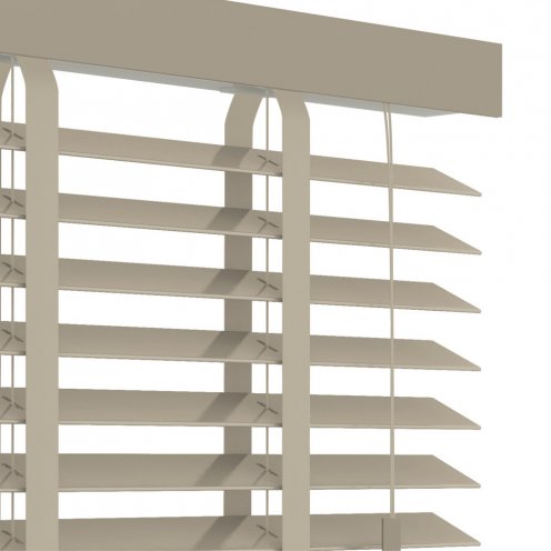 Pvc jaloezie beigegrijs ladderband