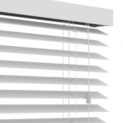 Pvc jaloezie wit zonder ladderband