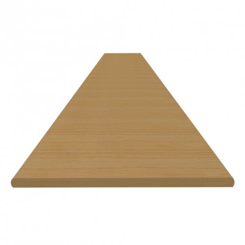 Pvc jaloezie licht eiken houtnerf zonder ladderband