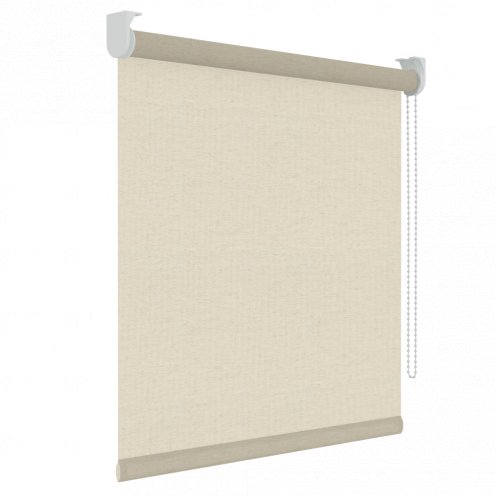 Rolgordijn linnen zand screen semi-transparant premium