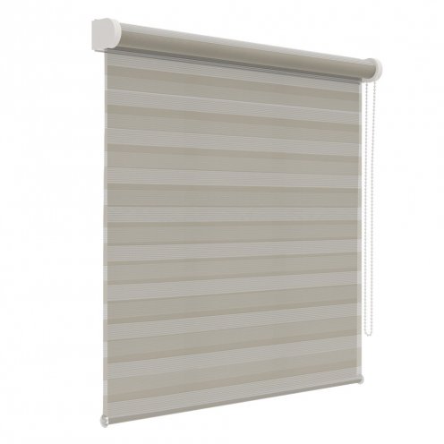 Duo rolgordijn beige lichtdoorlatend premium