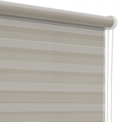 Duo rolgordijn beige lichtdoorlatend premium