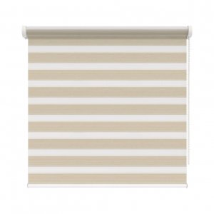 Duo rolgordijn linnen beige lichtdoorlatend premium