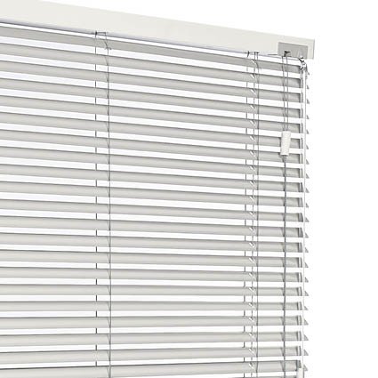 Aluminium jaloezie gebroken wit zijdeglans