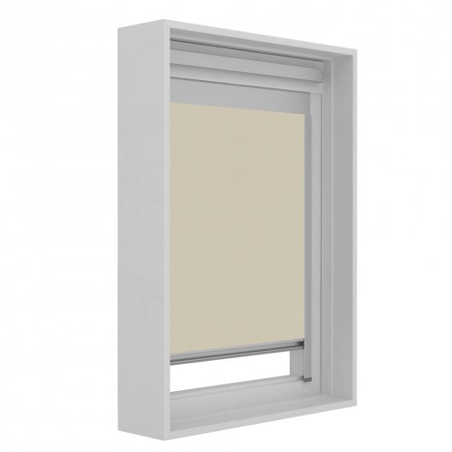 Dakraam rolgordijn beige lichtdoorlatend GGL 104