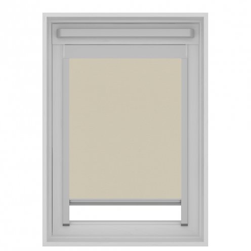 Dakraam rolgordijn beige lichtdoorlatend GGL 206